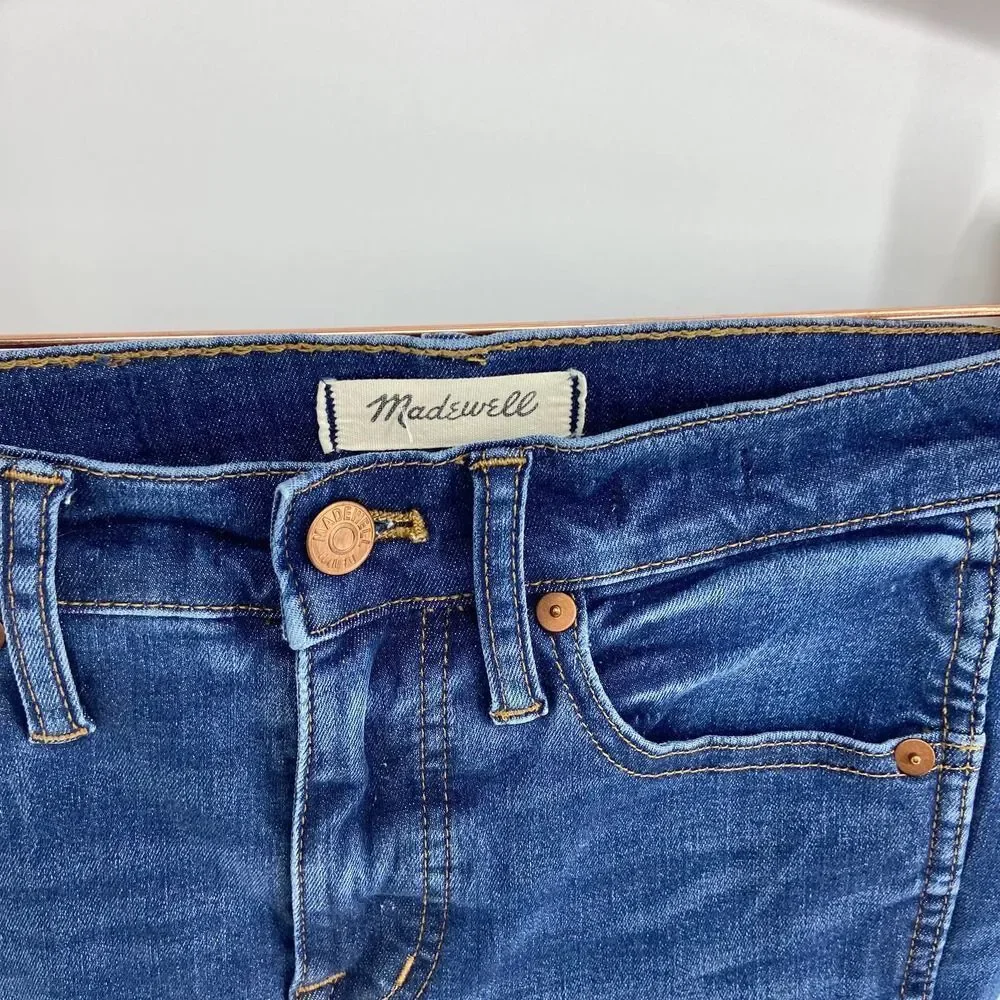 Madewell dark wash 9 inch high rise skinny jeans womens 25